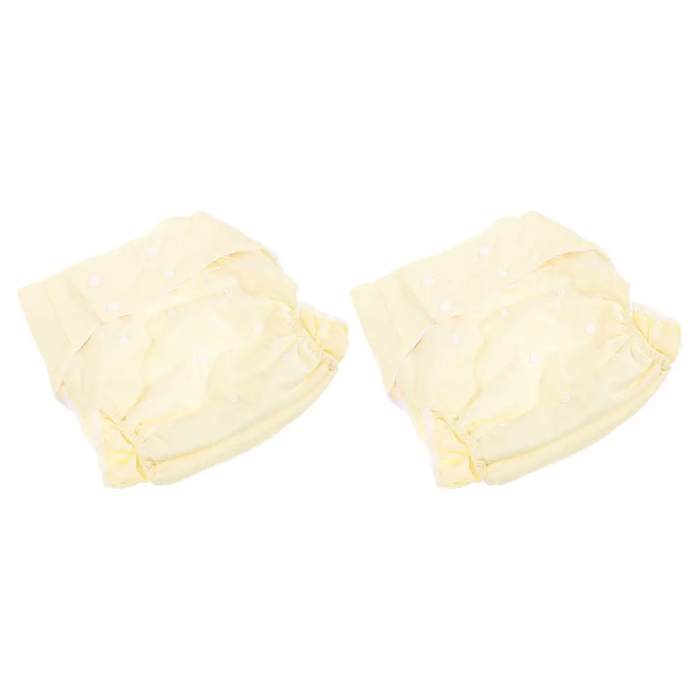 

2Pcs Adult Reusable Diapers Washable Cloth Diapers for Seniors Lightweight Leakproof Urinal Pant with Universal Adjustment