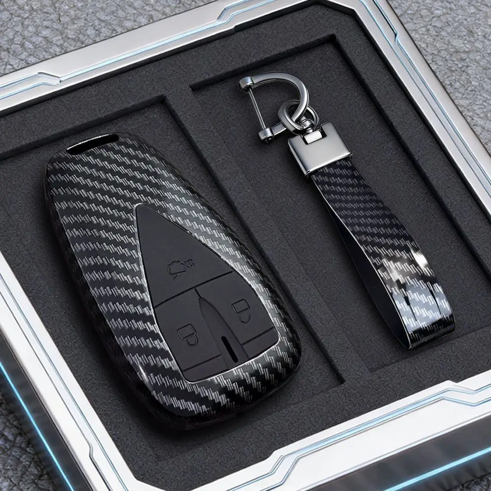 

Чехол-держатель для автомобильного ключа из АБС-пластика с цепочкой для Changan Eado Plus, CS75PLUS, Ultra, UNI-K, UNI-T, UNIV, UNIZ, X7 Plus