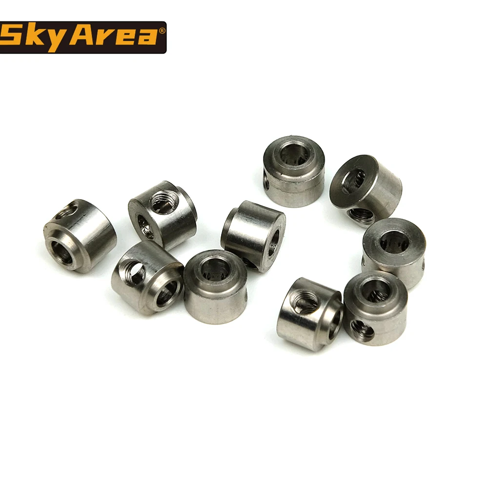 10PCS CNC  Wheel Lock Collar Shaft Axle Landing Gear Wheels Stopper Inner Dia 2.1/3.1/4.1/5.1mm for RC Plane Fixwing Model