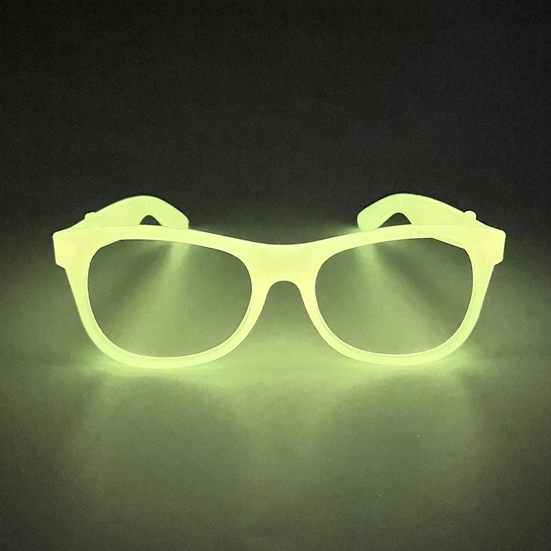 1pc Luminous Glasses Glow Sunglasses With Light Neon Fluorescent Decorative Bar Party Gift Adult Kids Birthday Props