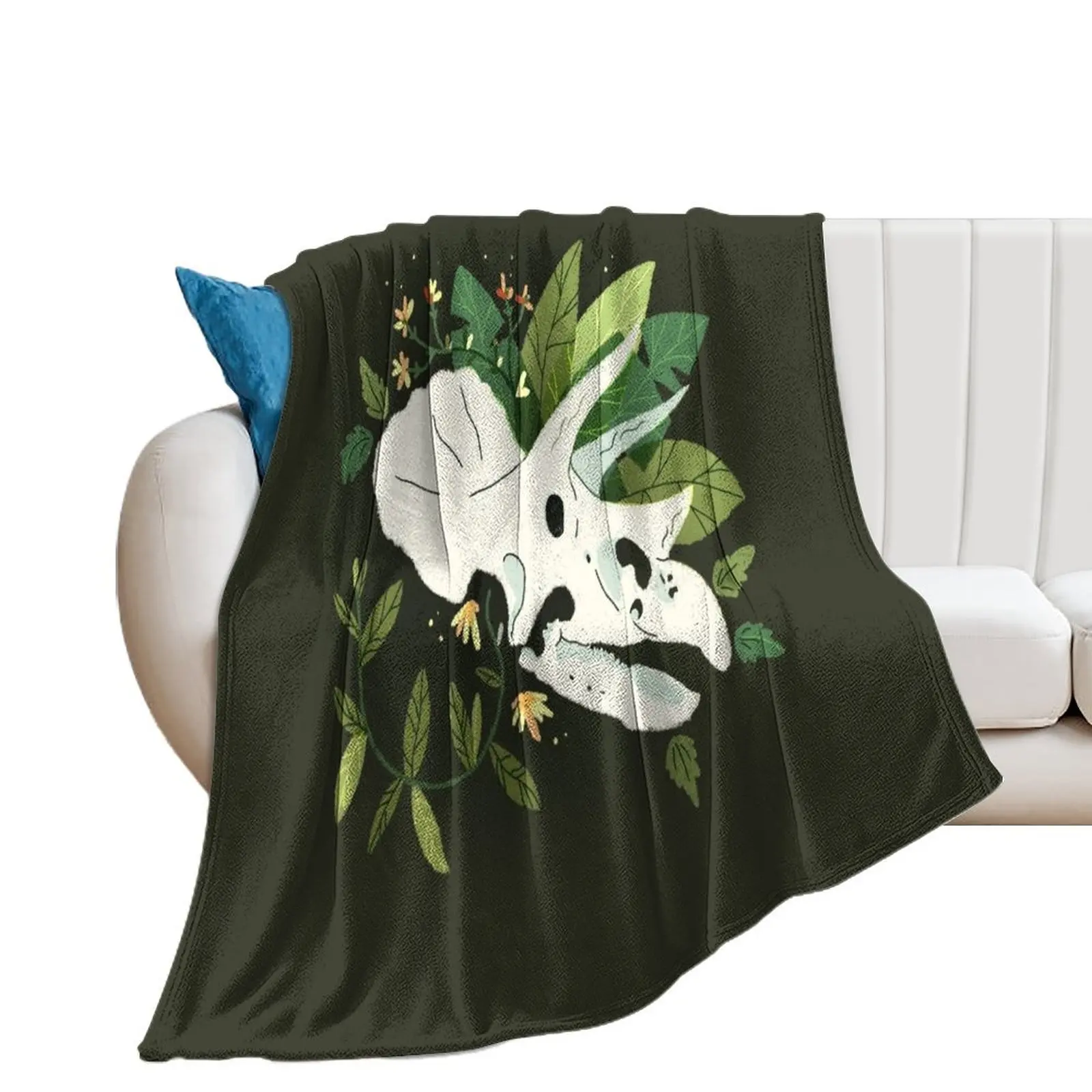 Another Triceratops? Throw Blanket Hair Luxury Brand Soft Plaid Blankets