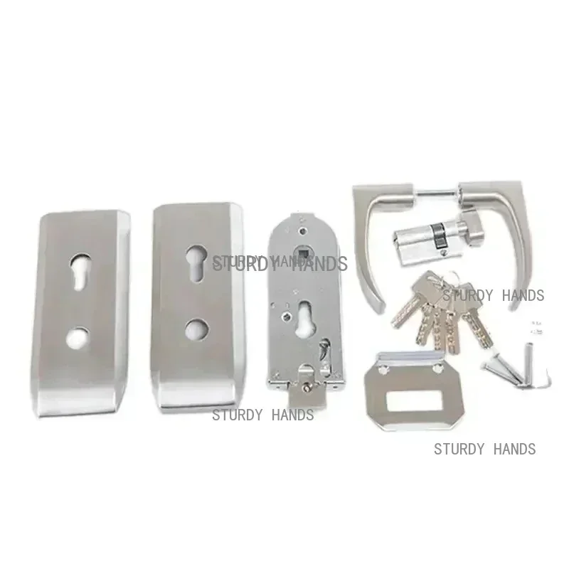 مكتب زجاج الباب قفل الحمام مقبض من الفولاذ المقاوم للصدأ قفل الباب غرفة نوم شرفة باب زجاجي Lockset أجهزة أمن الوطن
