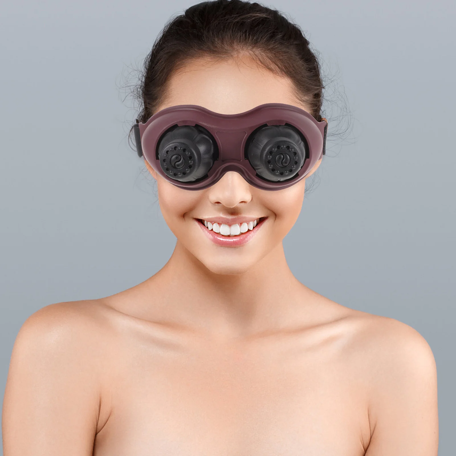 

1 комплект, мокса-массажер для ухода за глазами, портативное устройство для прижигания, нежный успокаивающий эффект, домашнее индивидуальное использование, салон красоты, массаж глаз