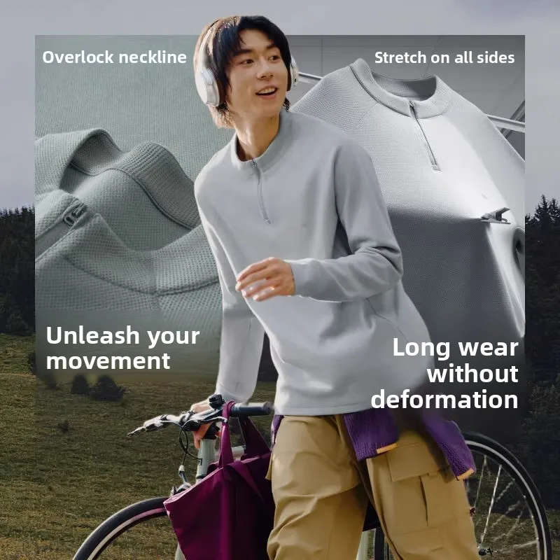 

Мужская повседневная легкая дышащая футболка с длинным рукавом, быстросохнущая, для активного отдыха, путешествий, Banana Le GP03