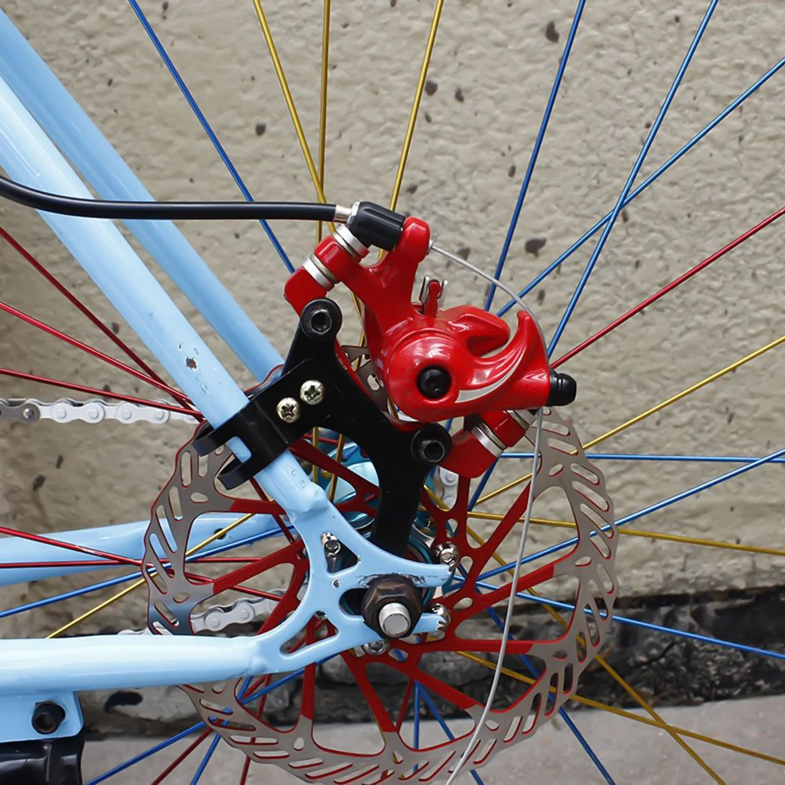 Soporte conversión freno disco aluminio – Kit montaje bicicleta - imagen 5
