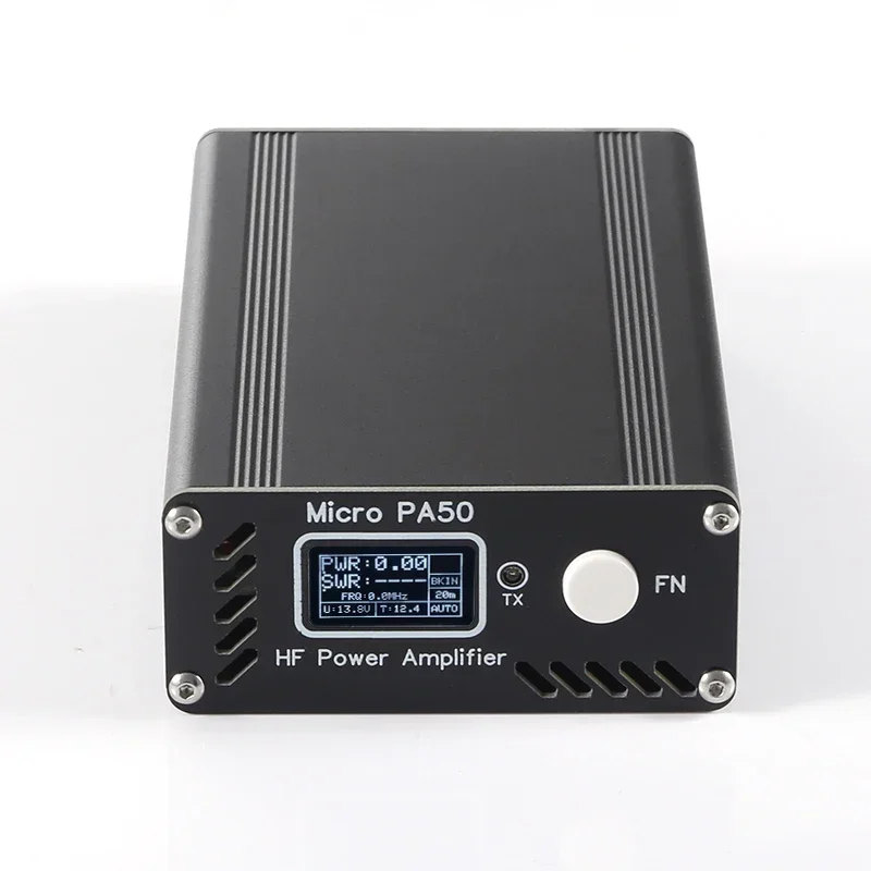 Micro PA50 50W  3.5MHz-28.5MHz Intelligent Portable Shortwave HF Power Amplifier with Power / SWR Meter  + Auto LPF Filter