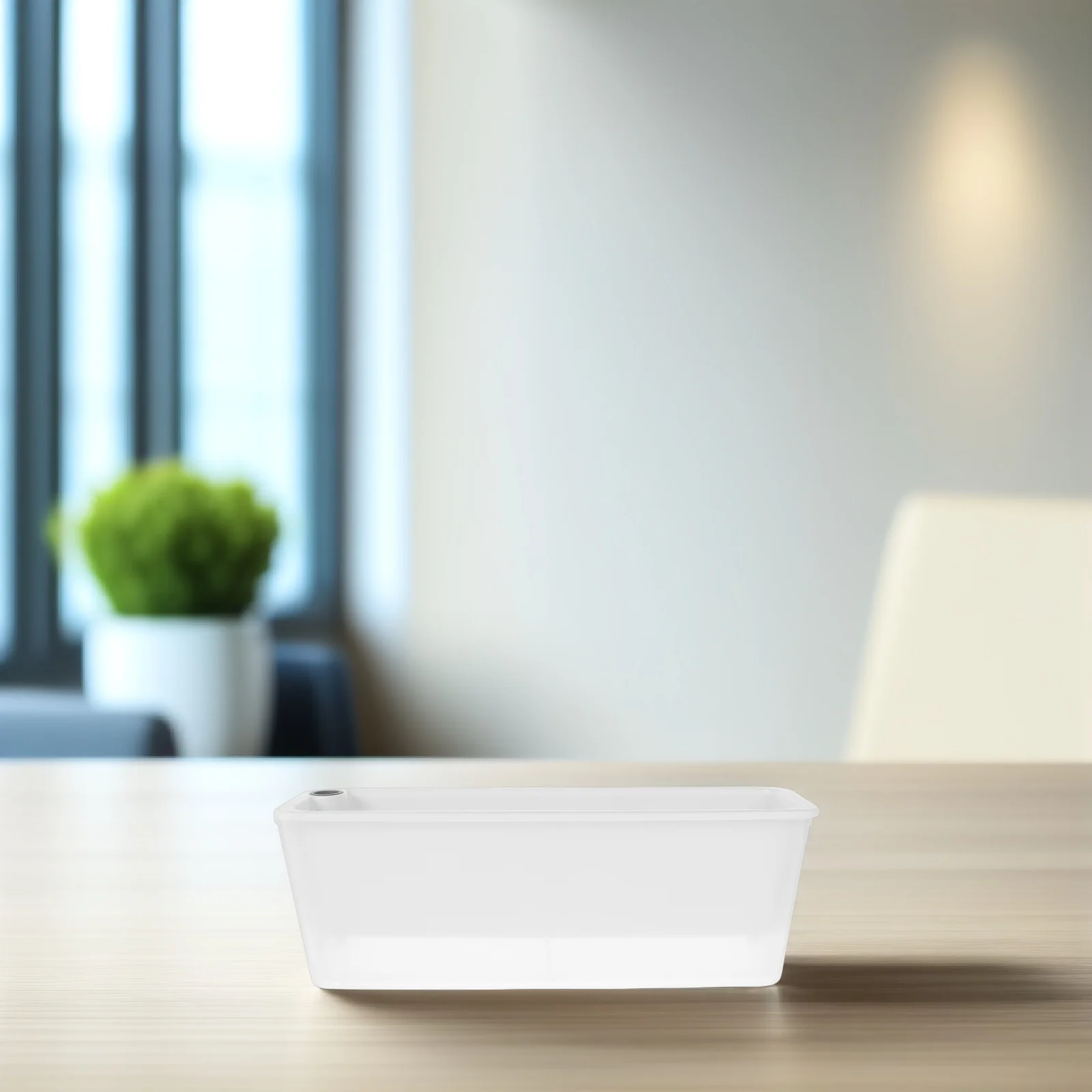 

Rectangle Planter Box Long Plastic Flower Pots Windowsill Plant Box Visible Water Window Outdoor Indoor Garden Balcony Patio