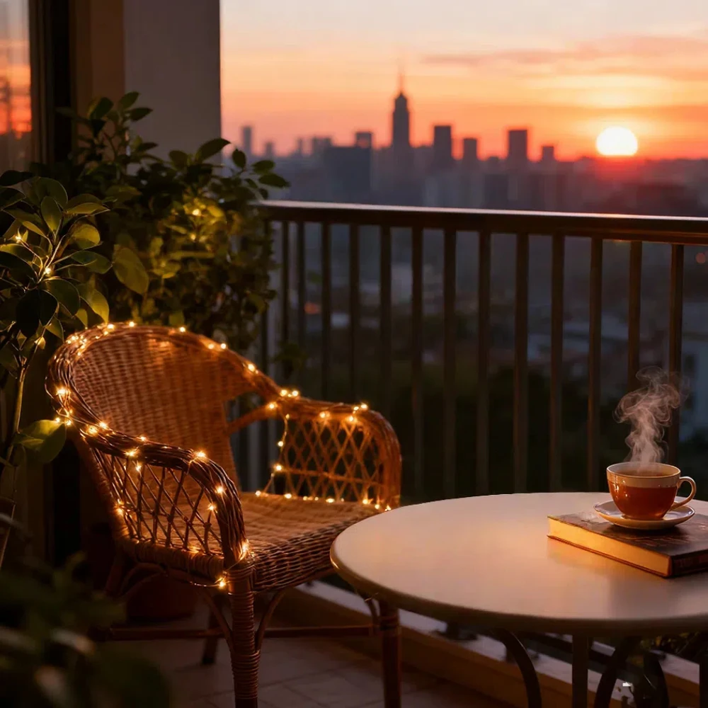 1pc LED String Lights, 10M 100 LED Fairy Starry String Light, USB Powered  Copper Wire for  Garden Landscape Decoration