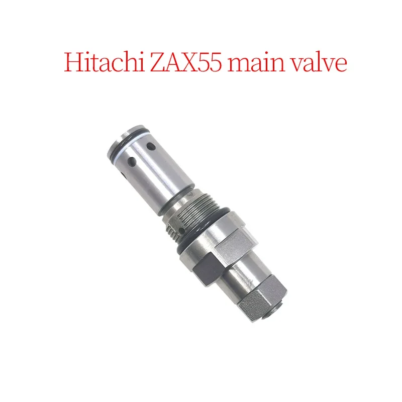 Excavator Accessories Construction Machinery Parts Suitable for Hitachi ZAX55 Main Valve (Length: 93mm, Thread: 24mm)