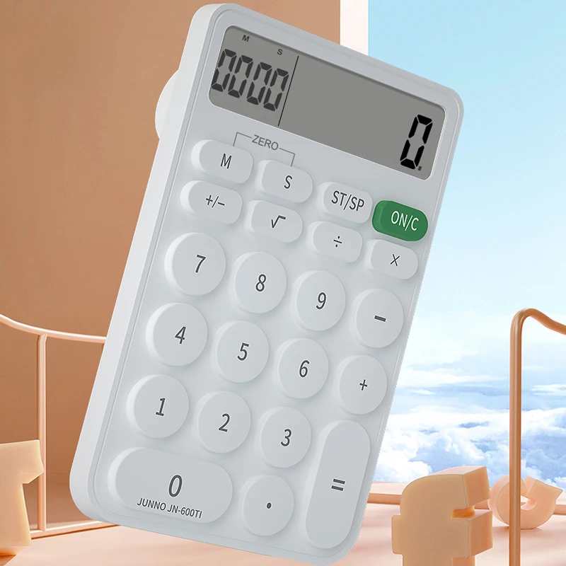 For Office Financial Calculations Mini Multifunction Student Home Accounting Portable Compact Silent White Girl Calculators