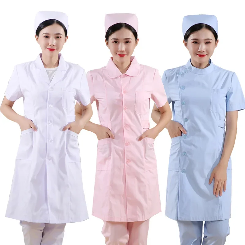 

2025 New Long-sleeved Uniform Beautician Work Clothes Dental Work Clothes Pet Shop Uniform Laboratory Coat Cotton Scrub Uniform