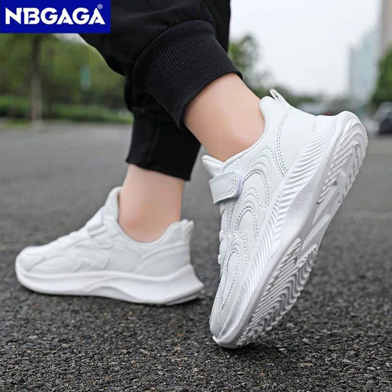 White Kids Sneaker For Boys And Girls Fashion Children Casual Shoes Non-slip Student Walking Shoes Outdoor Running Footwear