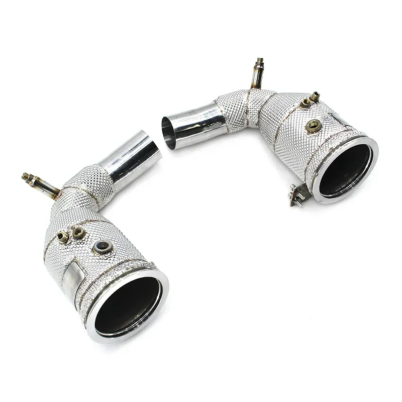 Special Downpipe Exchend Manifold for Porsche 911, 992, 3.0T Headers, Tube with Catalytic Converter