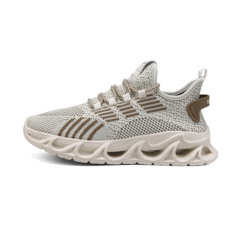 Casual Sneakers Men Breathable Knit Sports Shoes Lightweight Running Shoes for Men 2025 New Athletics Trainers Walking Shoes Men