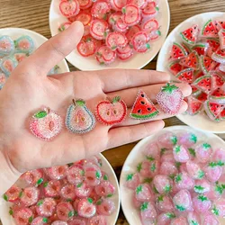CH13 Imitate Suga Fruit Shiny Patch DIY Handmade Material Hair Accessories Hair Rope Hair Ring Phone Case Accessories