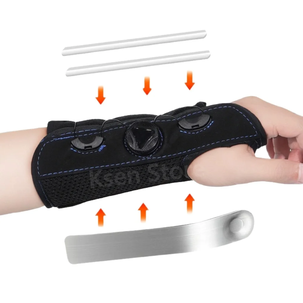 

1Pcs Knob Wrist Guard Removable Steel Plate Tendon Sheath Comfort Wrist Brace Support Adjustable Fixation Compression Protection
