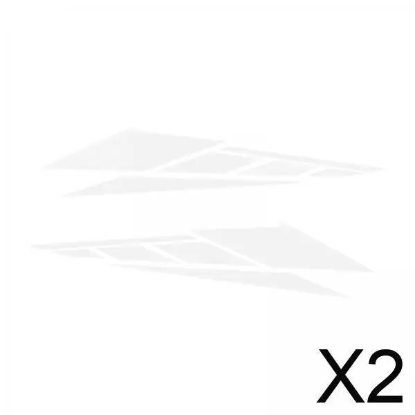 

Серебристые наклейки для мотоциклов, пара левых и правых водонепроницаемых ПВХ-наклеек на кузов, универсальное украшение автомобиля