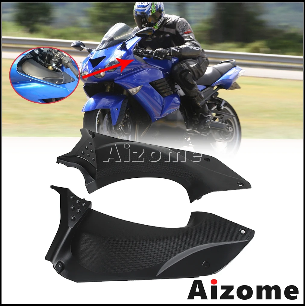 

Air Duct Cover Upper Front Dash Cover Fairing Cowl Motorcycle Accessories For Kawasaki ZX-14 ZX 14 ZZR1400 ZZR 1400 06-11 Black