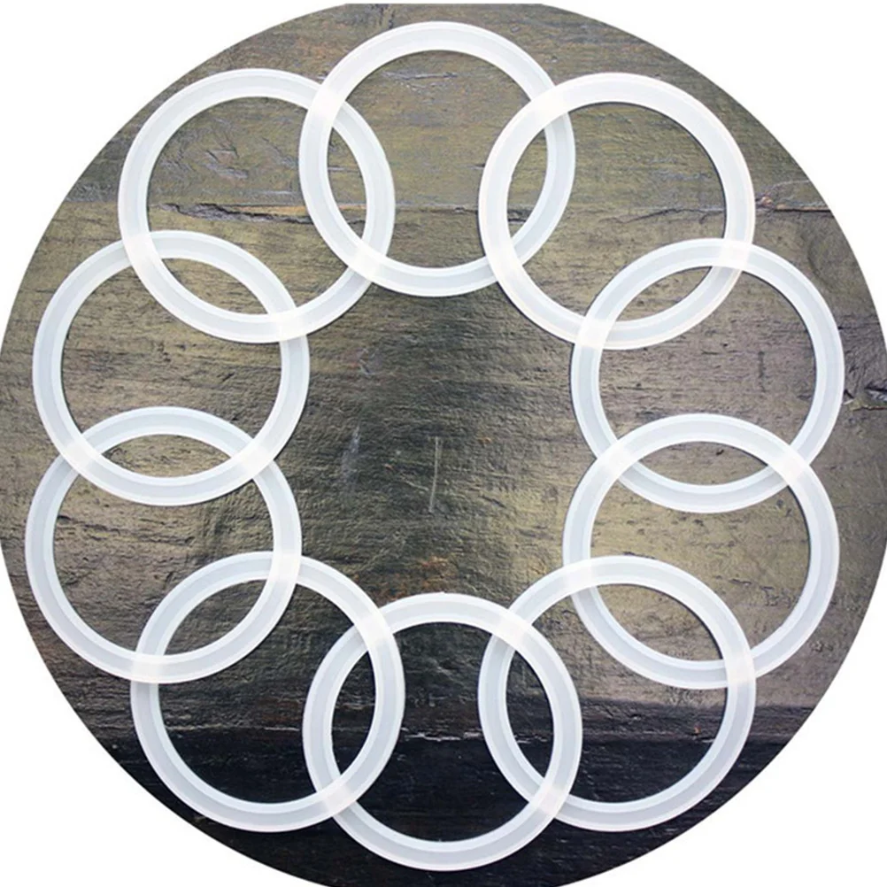 

10Pcs 70Mm Silicone Gasket Exquisite Fit Replacement Ring for Coffee Bottle Eco Friendly Seal O Ring White Kitchen Tool