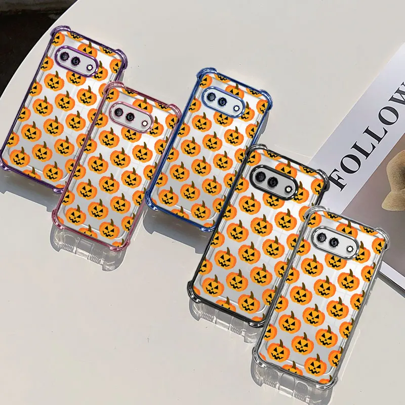 Plating Protective Cover For Google Pixel 10A Pixel 10 Pro XL Case TPU Four-corner Shockproof Hollaween Pattern Fundas