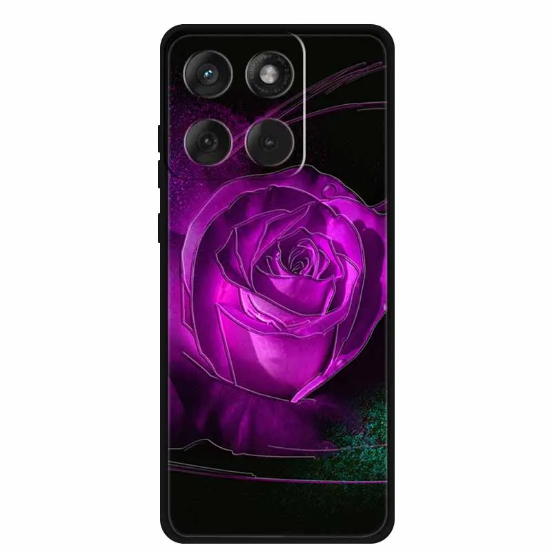 حافظة مزخرفة ثلاثية الأبعاد لهاتف موتورولا موتو X70 Air 5G حافظة ظهر ناعمة من السيليكون الأسود لهاتف موتورولا إيدج 70 2025 حافظة مضادة للصدمات #2