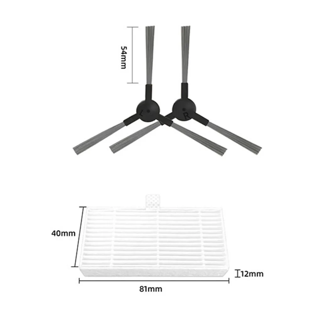 Side Brush Filter For Cecotec For Conga 999 For X-Treme Vacuum Cleaner Robot Set Household Appliances Vacuum Cleaner Spare Parts