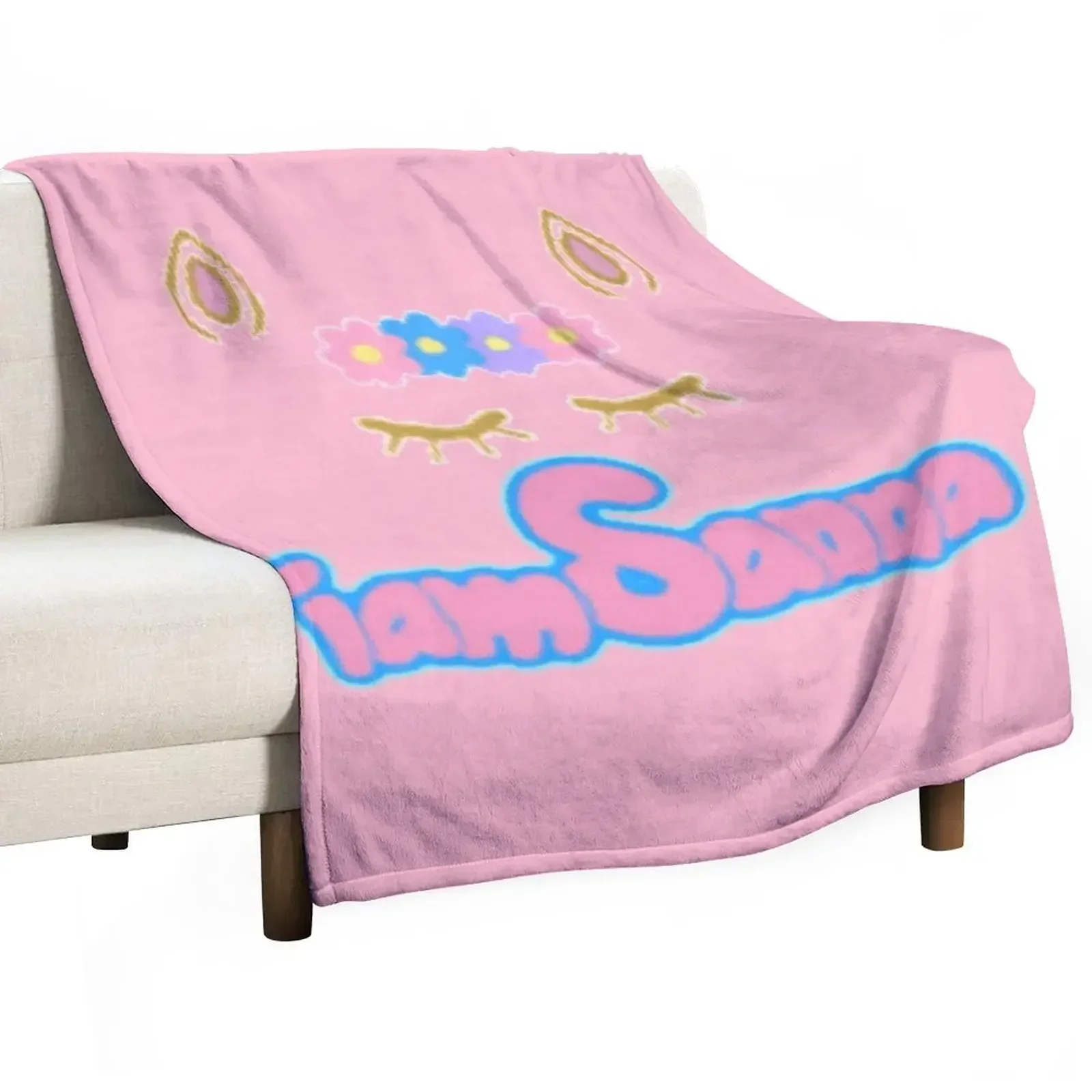 iamSanna Loves Unicorns Pink NotiamSanna Sanna Throw Blanket Decorative Sofas heavy to sleep Sofas Blankets