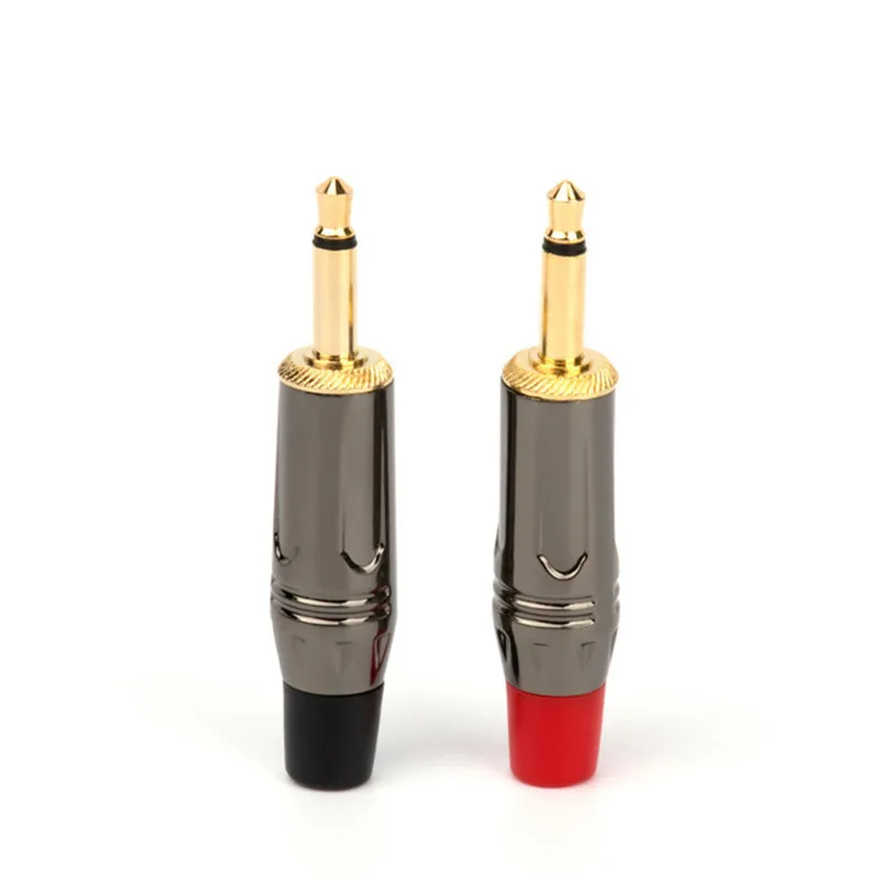 Jack 3.5mm Audio Connector 2 Pole Mono Plug Male For Soldering Replace 3.5 AUX Connectors With Tail Jacks Consumer Electronics