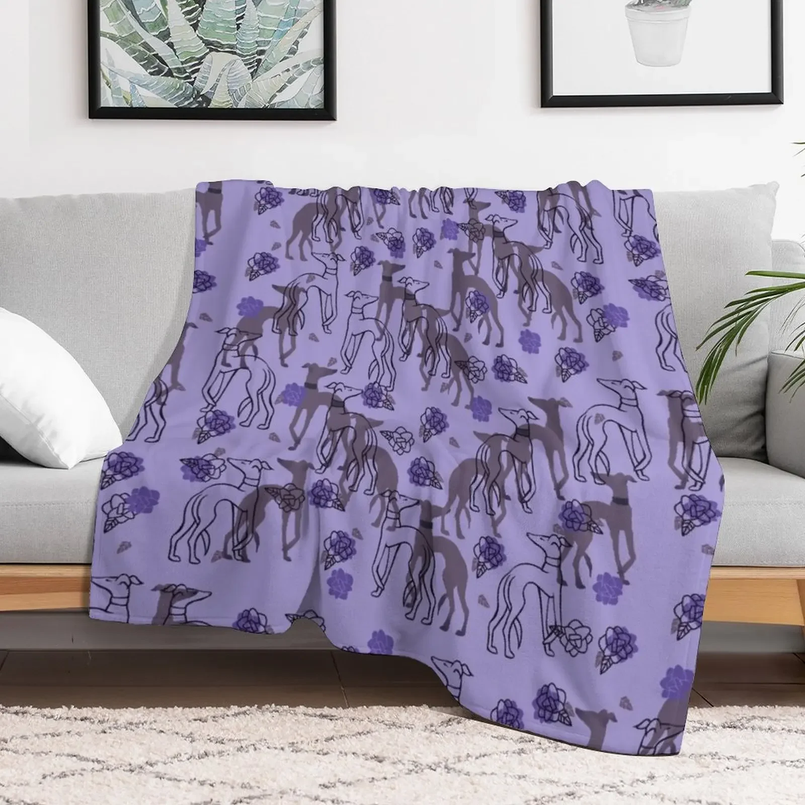 Greyhounds Everywhere Throw Blanket Kid'S sofa bed Sofas Blankets