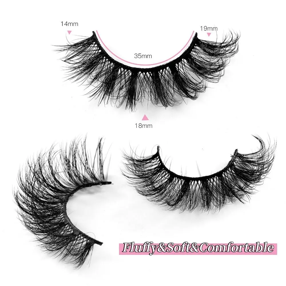 10 par DD Curl Lashes sztuczne rzęsy rosyjska objętość sztuczne rzęsy wielokrotnego użytku Super objętościowe przedłużanie 3D włosy z norek narzędzie do makijażu