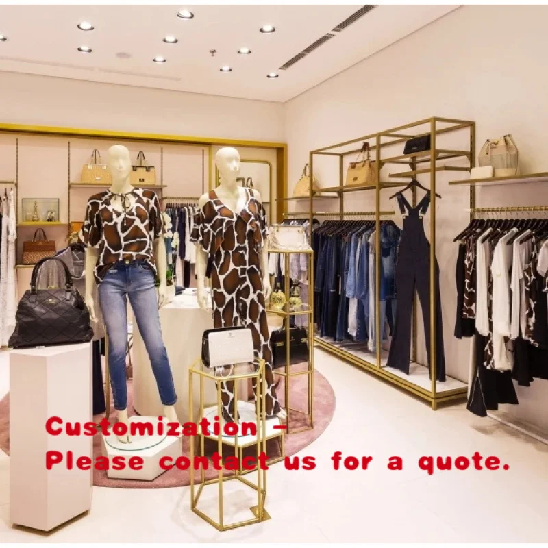 custom.Italy Project Apparel Display Equipment Woman Clothes Shop Fixture Design