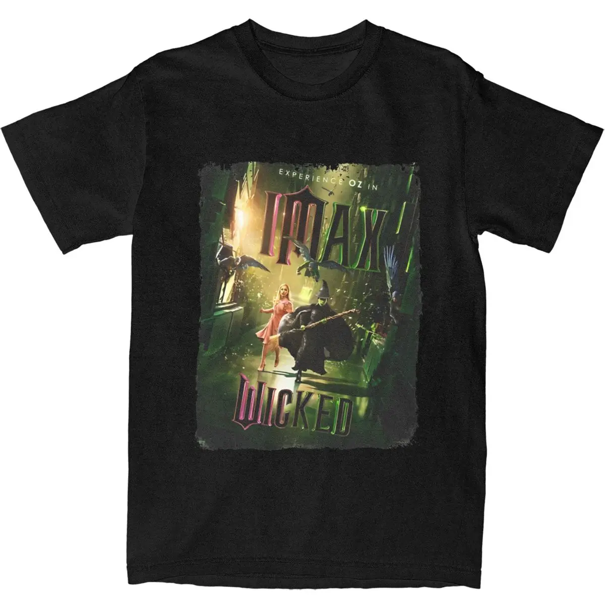 Wicked Musical Fantasy Apparel T Shirt 100% Cotton Tee Glinda Elphaba Movie Graphic Print Tops T-shirt