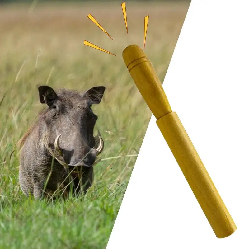 أداة مكالمات الخنزير البري الخشبية لصيد الخنازير البرية صافرة جذب المحمولة تقليد الصوت أداة دعوة الخنازير للرجال والنساء البالغين