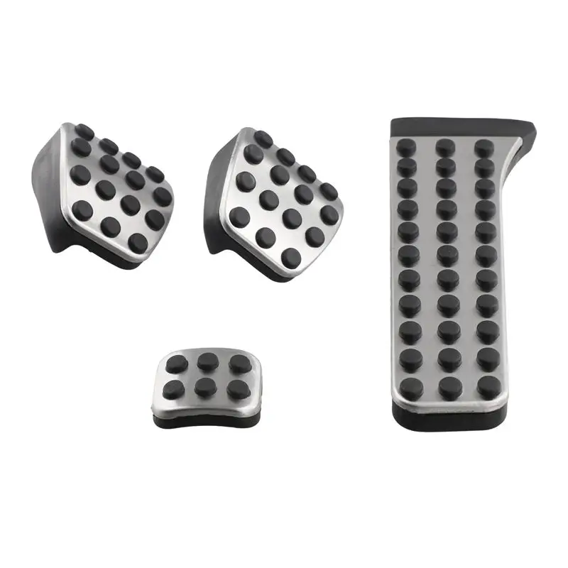 Leading-Edge-4Pcs Stainless Steel Pedal For W202 W203 W204 W124 W210 W211 W212 W218 X204 R172 R231 C E CLS Glk SLK