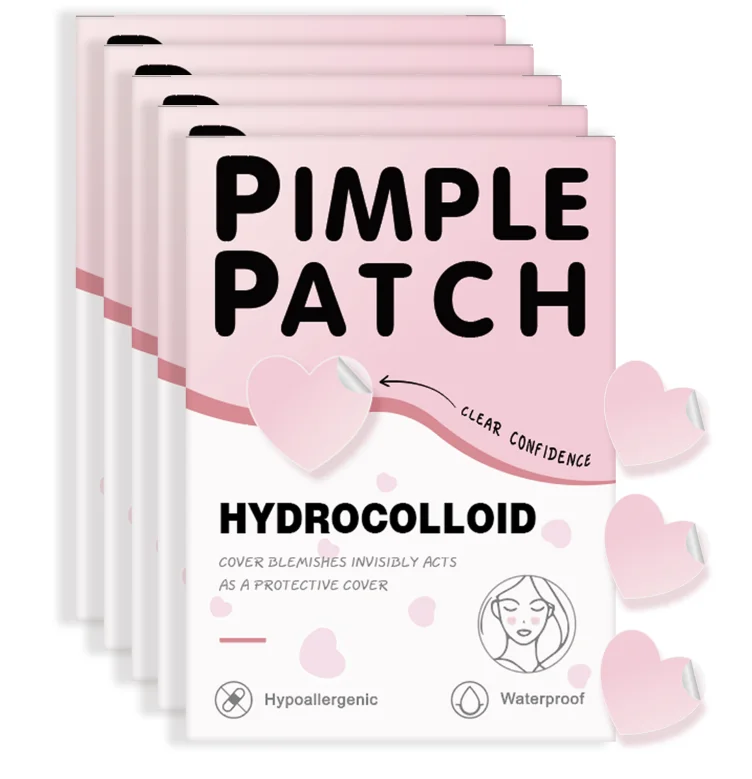 1080 قطعة من ملصق حب الشباب الوردي، رفيع للغاية ومقاوم للماء، ملصق حب الشباب خفيف وغير مزعج، يغطي عيوب حب الشباب