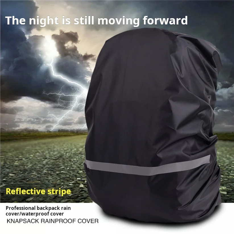 

Backpack rain cover waterproof outdoor backpack waterproof cover rain and dust proof cover with night safety reflective strip