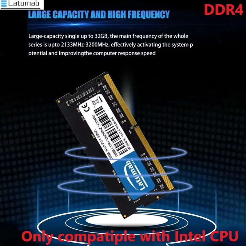 DDR4 Memory Ram Use SAMSUNG Chips SODIMM Notebook Memoria For Intel CPU 8GB 16GB 260Pin SODIMM PC4 SO-DIMM Laptop RAM Latumab