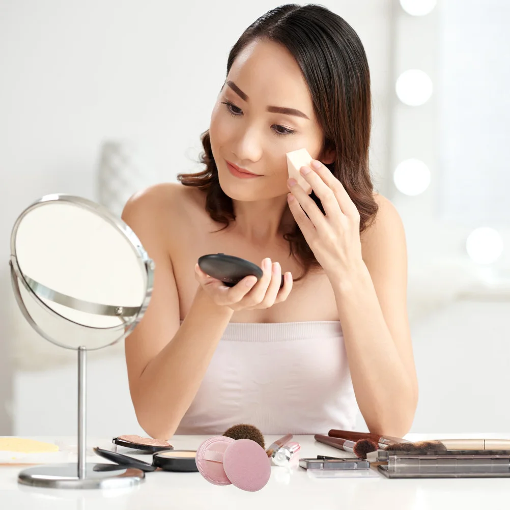 20 stuks poederdons kleine ronde losse make-up pads hoogwaardige applicator voor gezicht droog poeder toepassing make-up tools