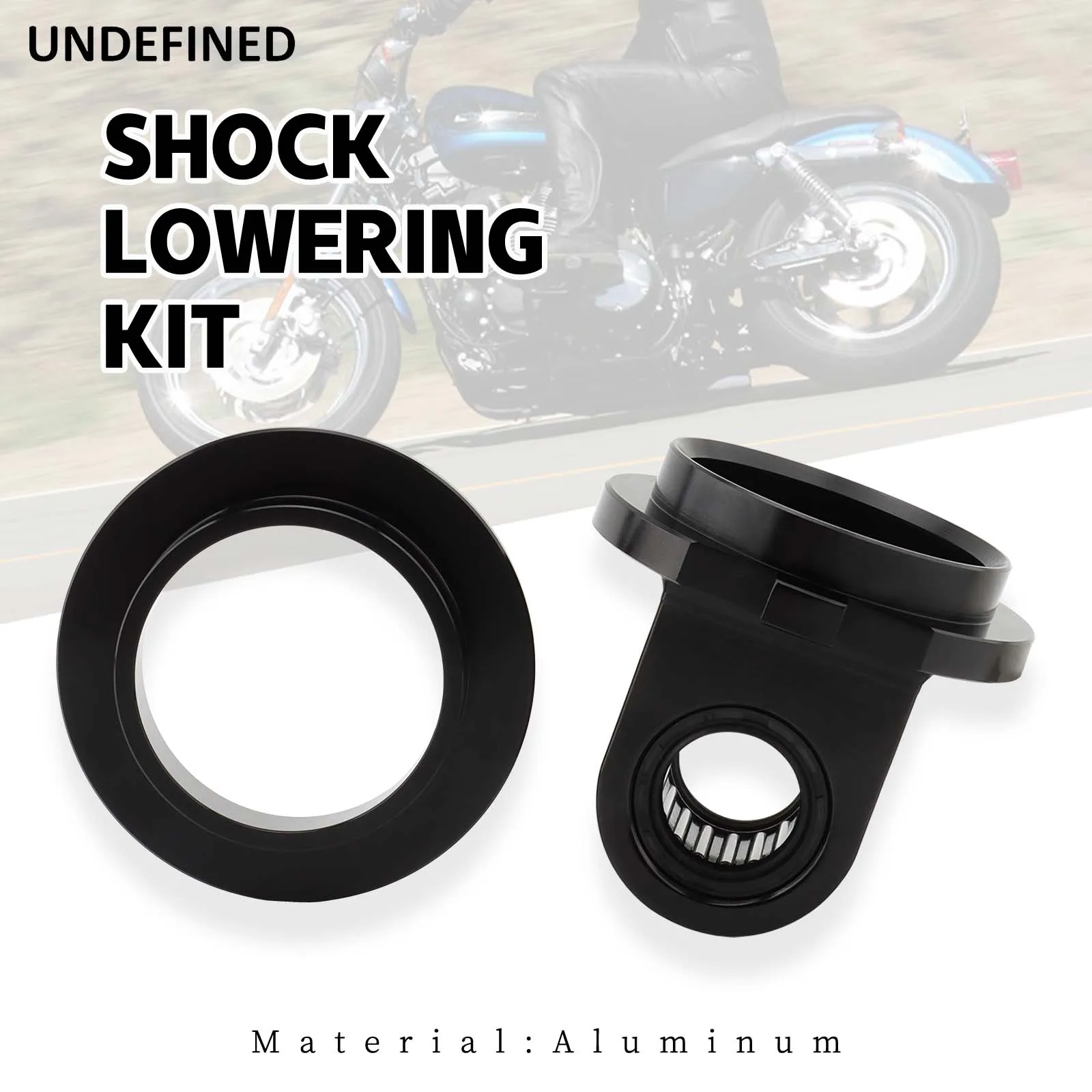 Black Shock Lowering Kit For Harley Softail Fat Boy Sport Glide Street Bob Low Rider 2018-2023 Motorcycle Accessories Aluminum