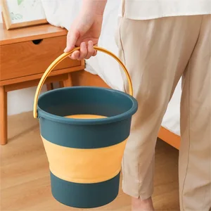 Casa dobrável água balde, balde portátil, balde limpeza, balde lavagem carro, dormitório estudante 10 principais vendas balde limpa - №5