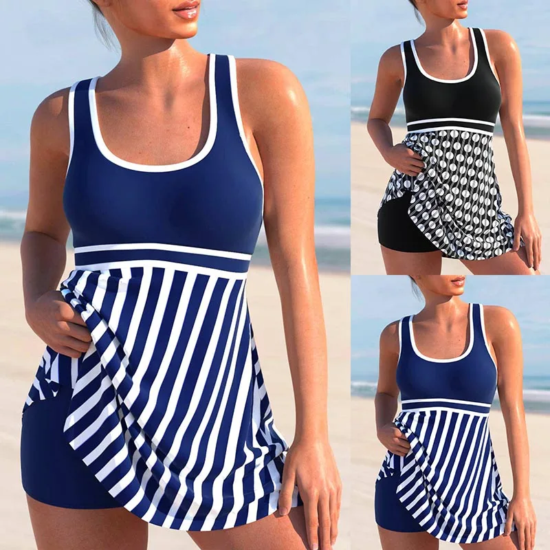 2023 New Women Swimwear Swimsuit Female Print Bikini Set Summer New Design Printing Tankini Monokini Bathing Suit Beach Wear