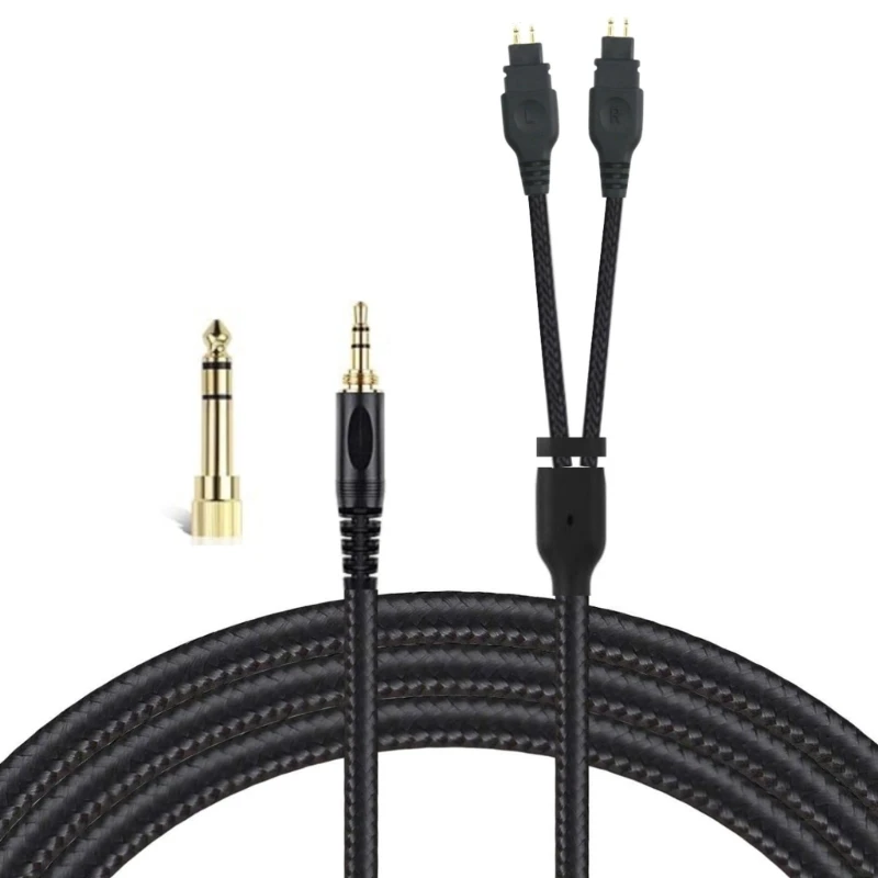 HD598 Cable AUX Cable 6.35mm Adaper for HD580 HD600 HD650 Earphone Wire Gold Plated Connectors Stable Connection 200cm