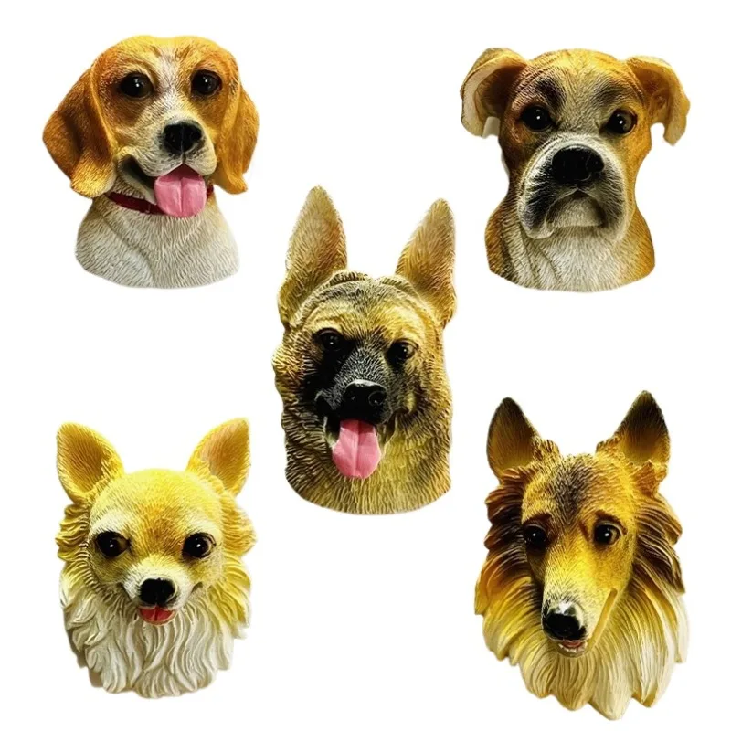 

World Famous Dogs Fridge Magnets Whiteboard Message Board Decorative Travel Souvenir Refrigerator Sticker Home Kitchen Decor