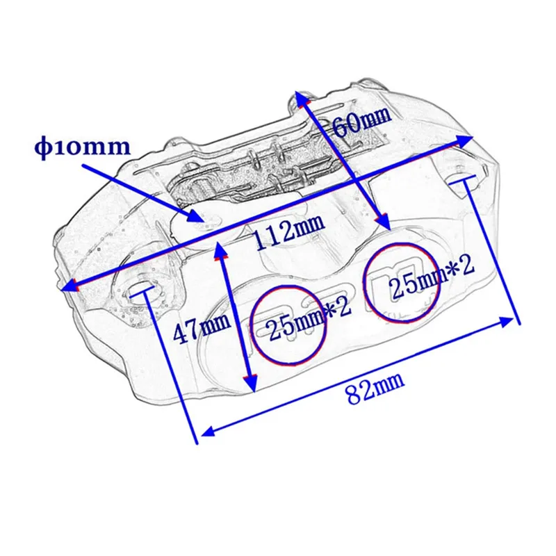 RPM Universal Motorcycle Brake Calipers+200mm/220mm Disc Brake Pump Adapter Bracket For Yamaha Aerox MBK Nitro BWS 100 Jog 50 rr