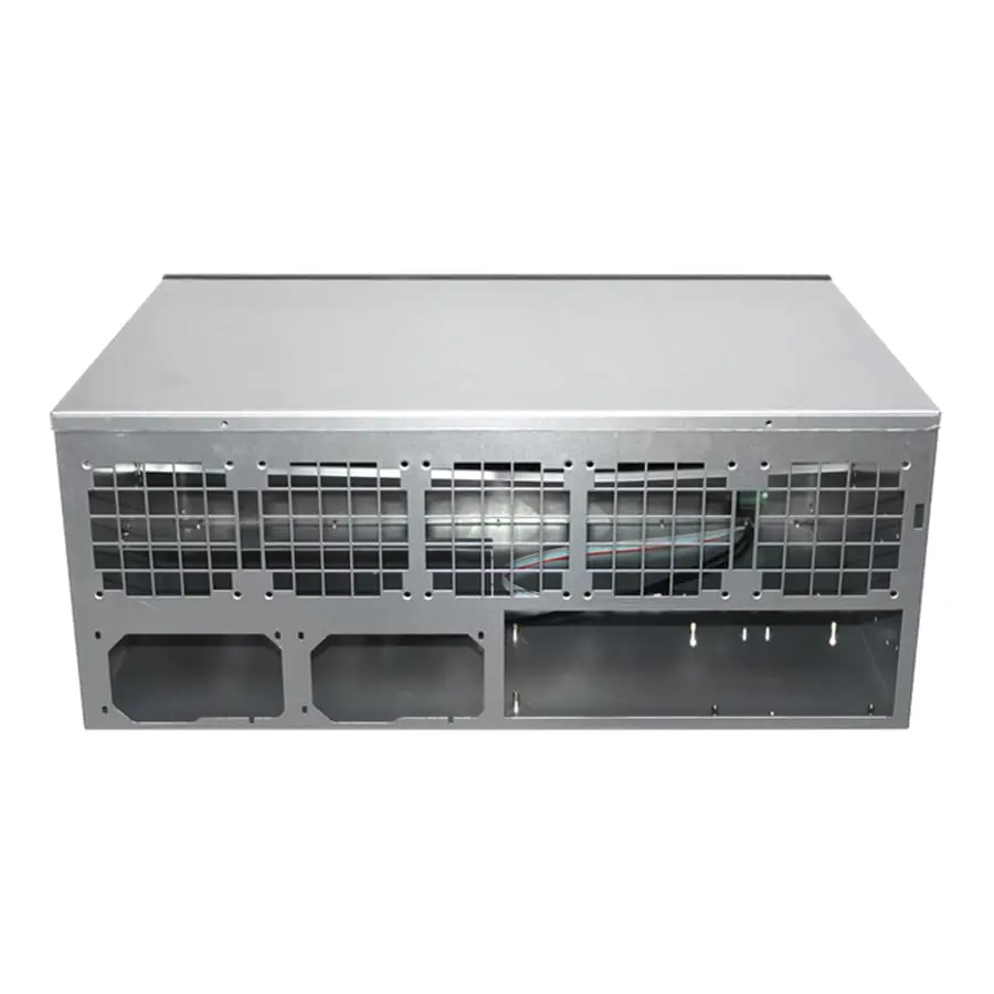 6U التعدين تلاعب الإطار خادم حامل مع 5 قطعة مروحة ل ATX 12/13 GPU عملة مينر