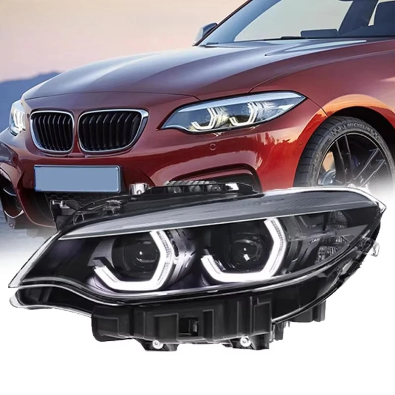 For F22 LED Headlight Projector Animation AKD Car Light DRL F87 Headlight M2 F44 F47 Animation Signal Car Accessories