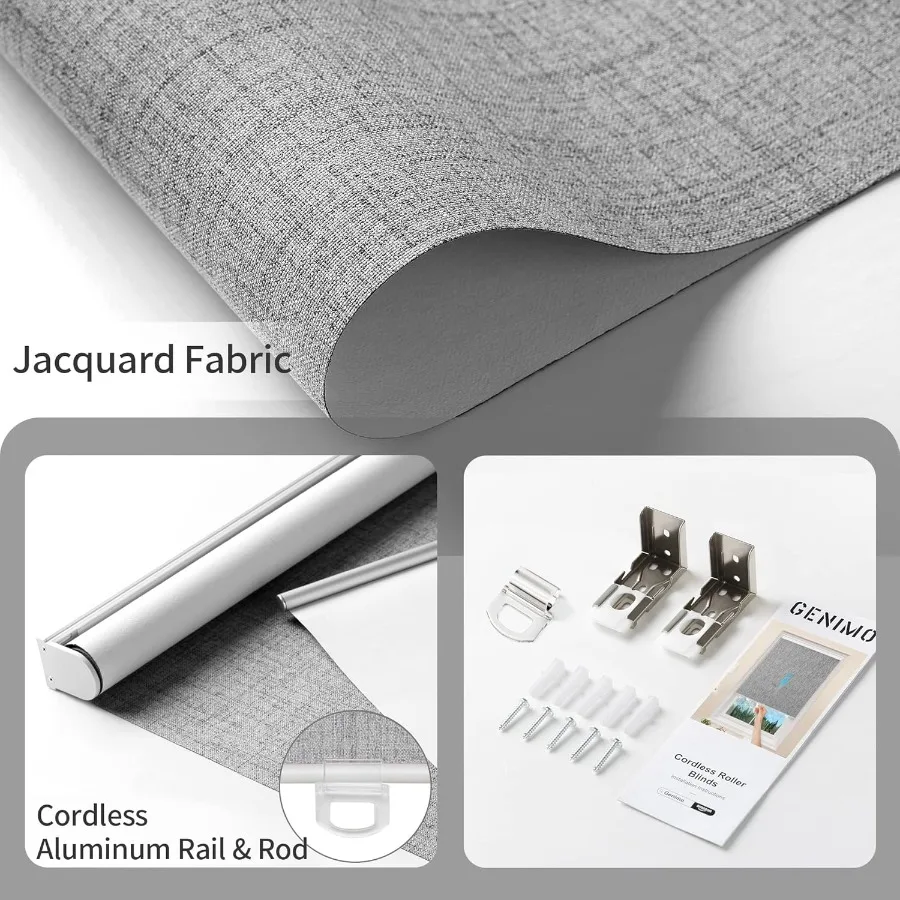 100 تعتيم الأسطوانة نافذة ظلال نافذة الستائر اللاسلكية مع الحرارية معزول الأشعة فوق البنفسجية حماية النسيج ستائر الأبواب الفرنسية الصغيرة fo