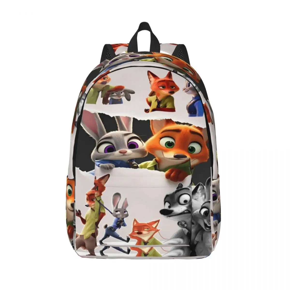 

Zootopia Casual Backpack Student Hiking Travel Judy Hopps Nick Wilde Daypack for Men Women Laptop Computer Canvas Bags