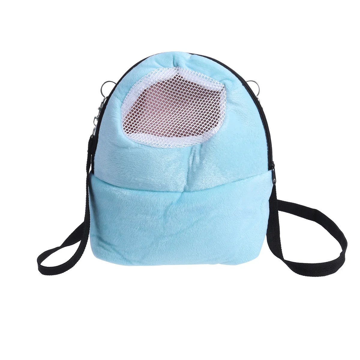 

Pet Carrier Bag Portable Small Pet Travel Carrier Size L Blue Mesh Design Breathable Hamster Guinea Pig Hedgehog Outdoor Bag