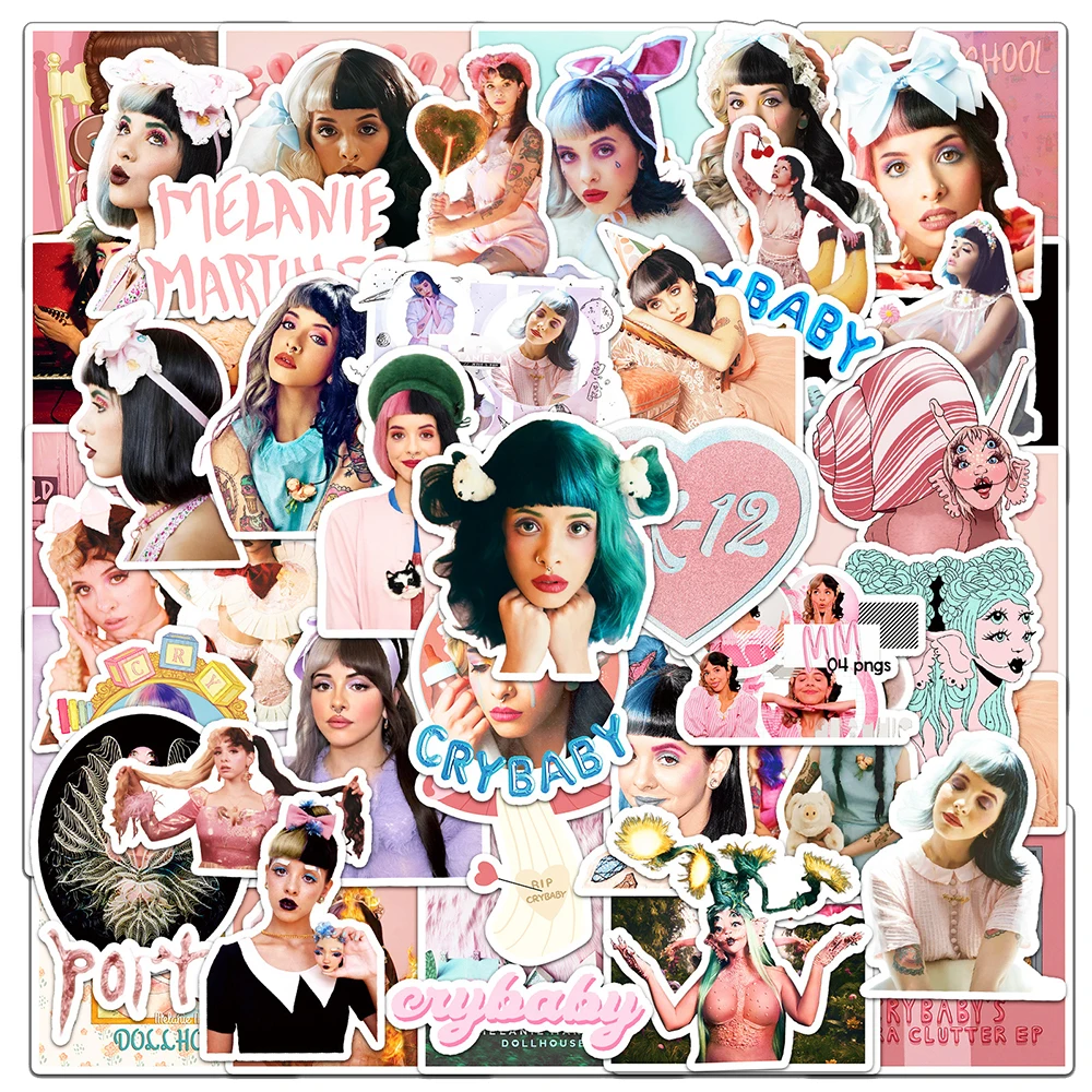 

10/30/50pcs Cartoon Melanie Martinez Singer Stickers Graffiti Decals DIY Skateboard Phone Laptop Suitcase Vinyl Sticker Fun Gift